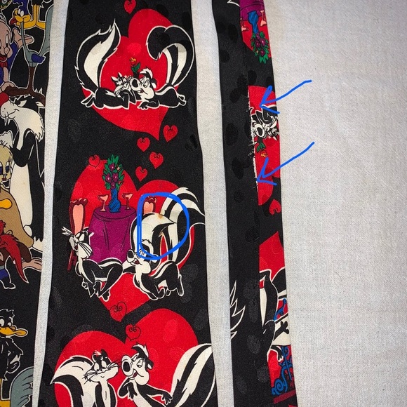 Vintage Silk Looney Tunes Character Ties Set - Picture 6 of 7